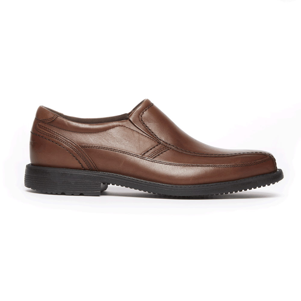 Sapato Vela Rockport Homem Marrom - Style Leader 2 Bike Toe - 45863IBTQ